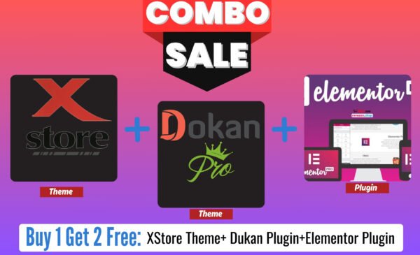 XStore+Dukan+Elementor Pro Combo Pack-3, Buy 1 Get 2 Free