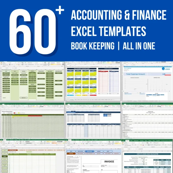 60+ Accounting & Finance Excel Templates