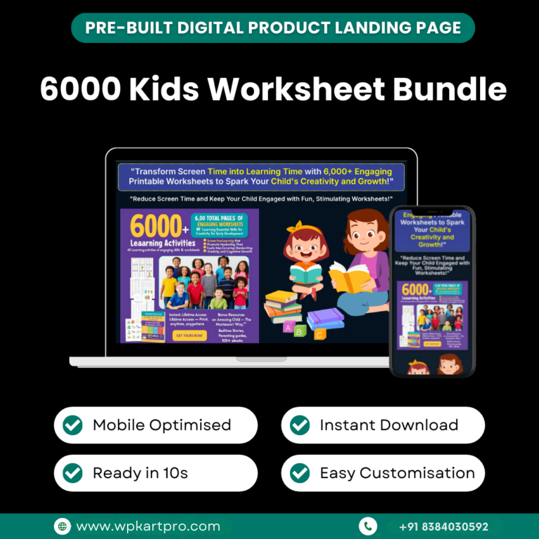 →-www.wpkartpro.com-5.png Landing Page – 6000 Kids Worksheet Bundle - Image 1