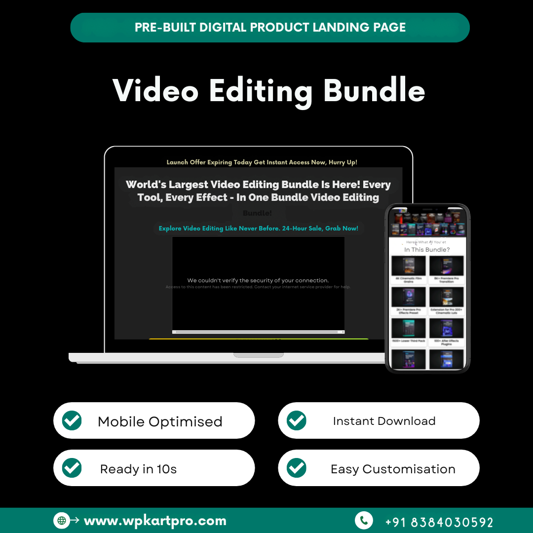 Landing Page – Video Editing Bundle Landing Page – Video Editing Bundle - Image 1